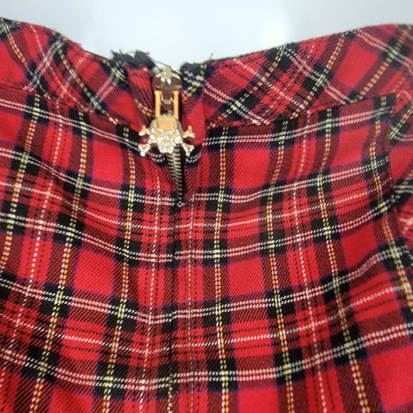 TRIPP NYC Y2K Red Plaid Halter Women's Dress Size Medium - Picture 6 of 9